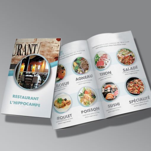 Imprimer le menu 5000 pièces 2 pages